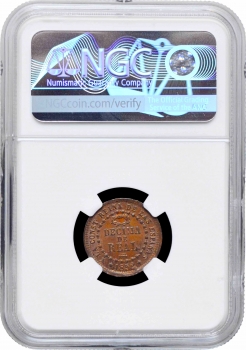 Испания 1/10 реала 1852 г., NGC MS64 BN, "Королева Изабелла II (1847 - 1864)"
