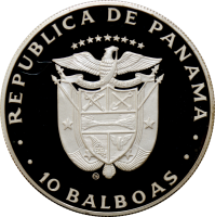 Панама 10 бальбоа 1982 г., PROOF, "Международный год детей"