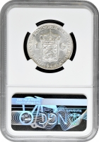 Нідерланди 1 гульден 1944 P, NGC MS63, "Королева Вільгельміна (1890 - 1948)"